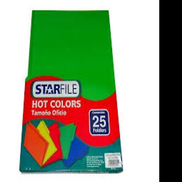 FOLDER OFI. HOTCOLORSFLASHFILE INT. VERDE PAQ.C25 C20